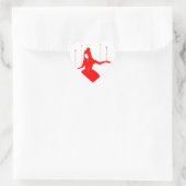 liefdespop hart sticker (Tas)