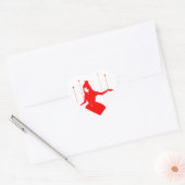 liefdespop hart sticker (Envelop)