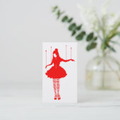 liefdespop visitekaartje (Staand voorkant)