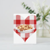 liefdespoutine briefkaart (Staand voorkant)