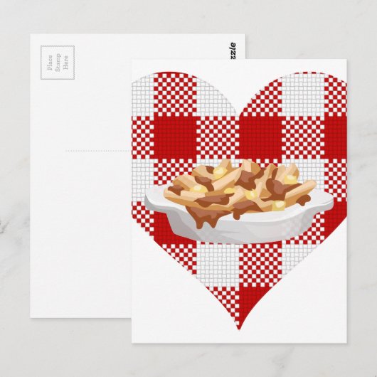 liefdespoutine briefkaart (Voorkant / Achterkant)