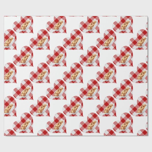 liefdespoutine cadeaupapier (Vlak)