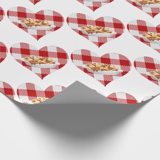 liefdespoutine cadeaupapier (Hoek)
