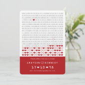 Liefdesprogramma voor nerds Eenvoudige binaire cod Save The Date (Staand voorkant)