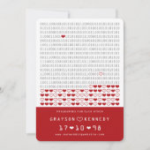 Liefdesprogramma voor nerds Eenvoudige binaire cod Save The Date (Voorkant)