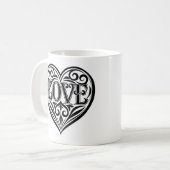 Liefdesquote mannen koffiemok (Voorkant links)