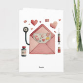 Liefdesrecept Valentijnsdesign Briefkaart (Achterkant)