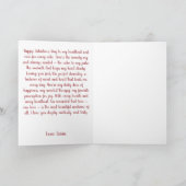 Liefdesrecept Valentijnsdesign Briefkaart (Binnen)