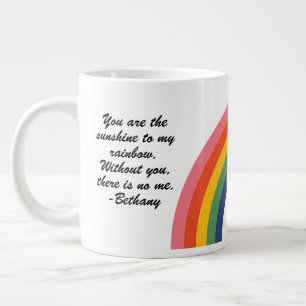 liefdesregenboog grote koffiekop