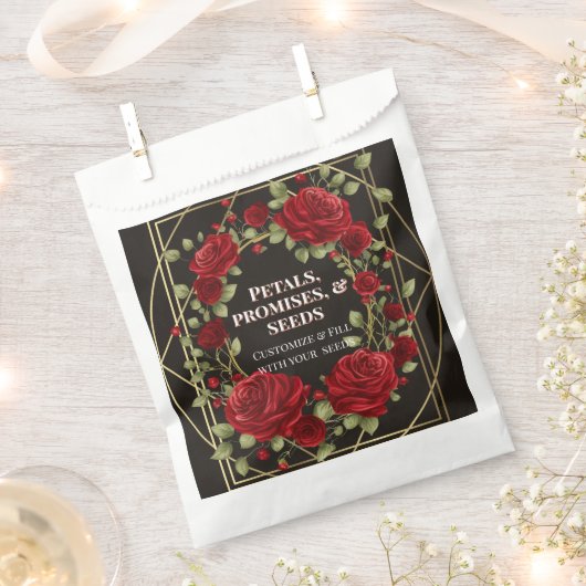 Liefdesroos Bloemzaad Zakjes Cadeautasjes (Geknipt)
