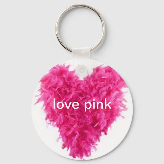 liefdesroze doezelaar sleutelhanger (Voorkant)