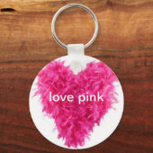 liefdesroze doezelaar sleutelhanger (Voorkant)