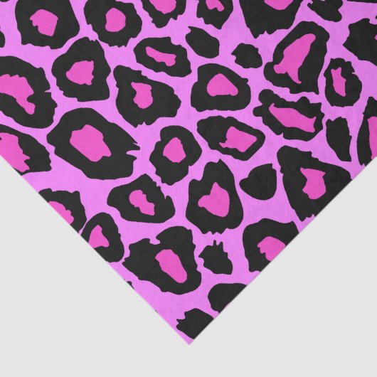 Liefdesroze en luipaard feestpapier tissuepapier (Detail)