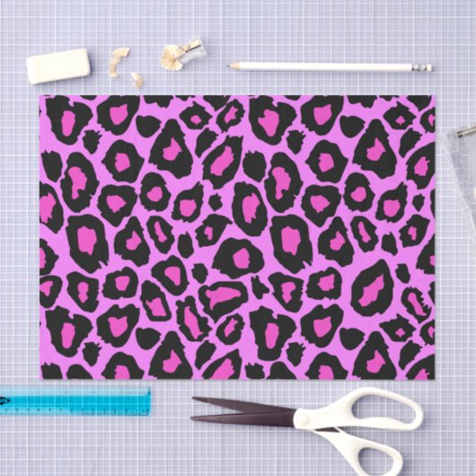 Liefdesroze en luipaard feestpapier tissuepapier (Craft)