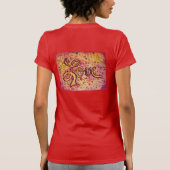 Liefdesroze Inspirerend kunst Word TShirt (Achterkant)