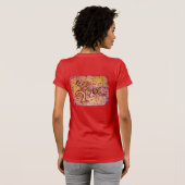 Liefdesroze Inspirerend kunst Word TShirt (Achterkant volledig)
