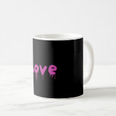 liefdesroze koffiemok (Voorkant rechts)