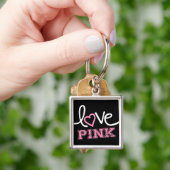 liefdesroze sleutelhanger (Hand)