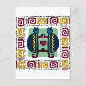 liefdesschildpad briefkaart (Voorkant)