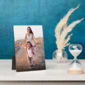Liefdesschrift Typografie Overlay Familie Foto Her Fotoplaat (Zijkant)