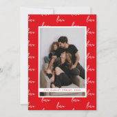 Liefdesscript Foto Valentijnsdag Feestdagenkaart (Voorkant)