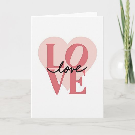 Liefdesscript Hartkaart Kaart (Voorkant)