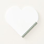 Liefdesscript Hartvormig Notitieboek | Romantisch (Achterkant)