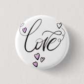 Liefdesscript Knop Speldje | Chic Minimalistisch H (Voorkant)