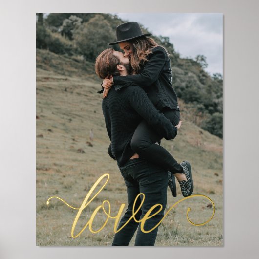 Liefdesscript Paar Folie Afdrukken (Voorkant)