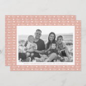 Liefdesscript Patroon Valentijnsdag Foto Feestdagenkaart (Voorkant / Achterkant)