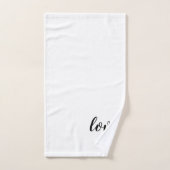 Liefdesscript Valentijnshuwelijk Badhanddoekenset Bad Handdoek (Handdoek)