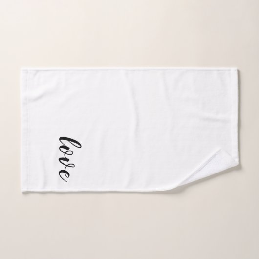 Liefdesscriptie Valentijnsdag Trouw Badhanddoekens Bad Handdoek (Handdoek)