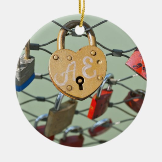 Liefdesslot Keramisch Ornament (Voorkant)