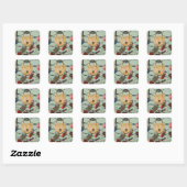 Liefdesslot Vierkante Sticker (Vel)