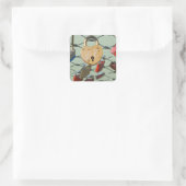 Liefdesslot Vierkante Sticker (Tas)