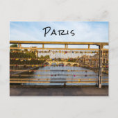 Liefdesslotjes op een brug in Parijs Briefkaart (Voorkant)