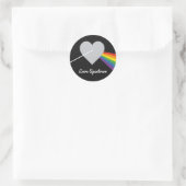 Liefdesspectrum Ronde Sticker (Tas)