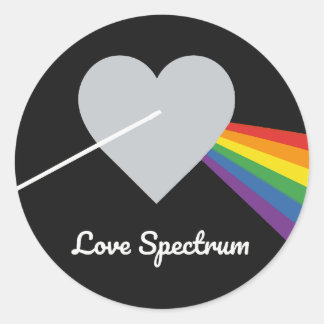 Liefdesspectrum Ronde Sticker