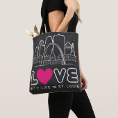 Liefdesstadsleven in St. Louis Missouri Tote Bag (Dichtbij)