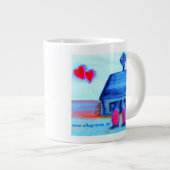 ...liefdesstation...kunst van Jutta Gabriel... Grote Koffiekop (Voorkant rechts)