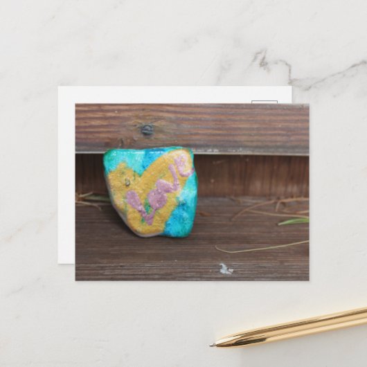 Liefdessteen Briefkaart (Voorkant / Achterkant in situ)