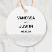 Liefdesstrand Bedankjes Labels (Achterkant)