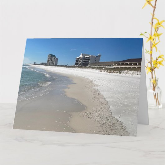 Liefdesstrand Kaart (Gele Bloem)