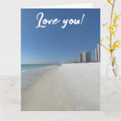 Liefdesstrand Kaart (Gele Bloem)