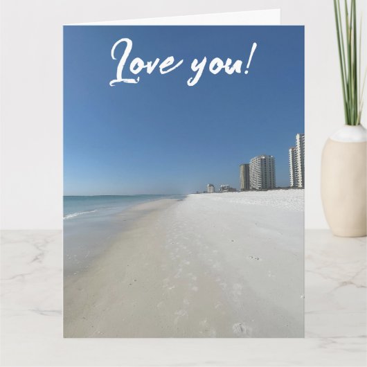 Liefdesstrand Kaart (Voorkant)