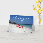 liefdesstrandzitjes kaart (Gele Bloem)