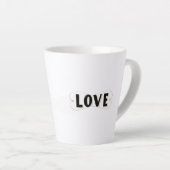 Liefdesstroom Latte Mok (Rechterhoek)