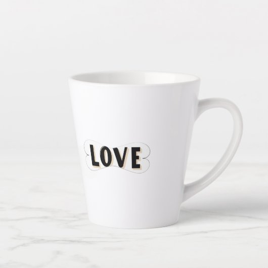 Liefdesstroom Latte Mok (Rechts)
