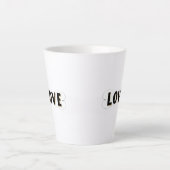 Liefdesstroom Latte Mok (Voorkant)