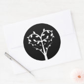 liefdesstructuur  ronde sticker (Envelop)